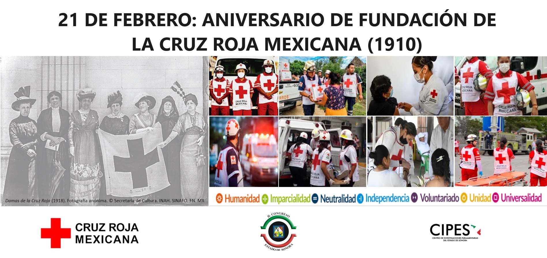 Imagen de ANIVERSARIO DE FUNDACIÓN DE LA CRUZ ROJA MEXICANA (1910)