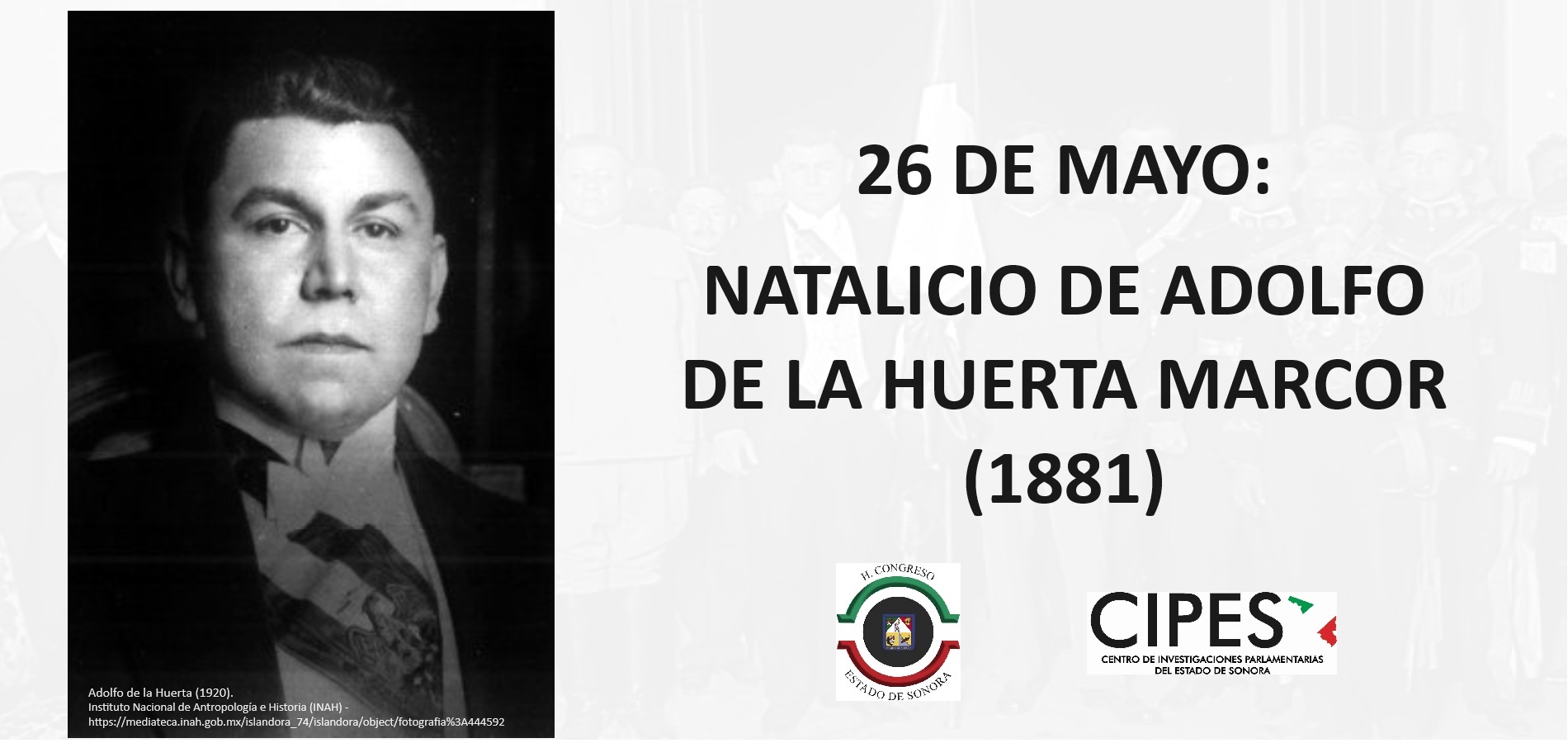 Imagen de NATALICIO DE ADOLFO DE LA HUERTA MARCOR (1881)