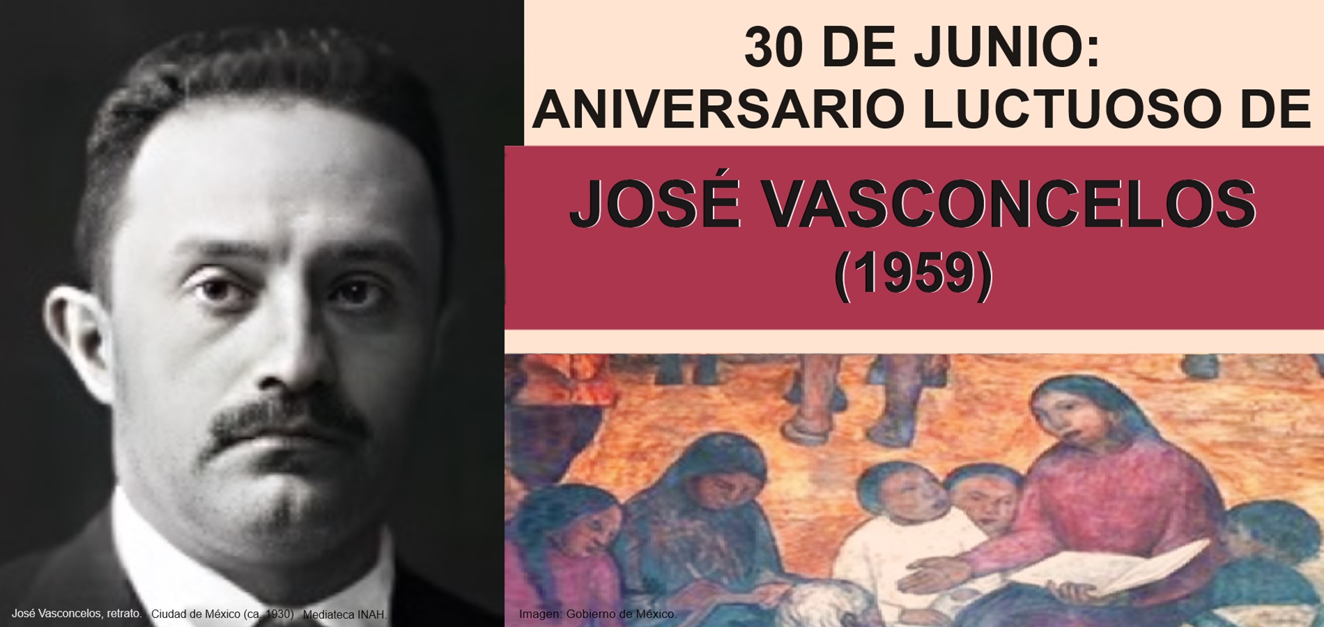 Imagen de ANIVERSARIO LUCTUOSO DE JOSÉ VASCONCELOS (1959)