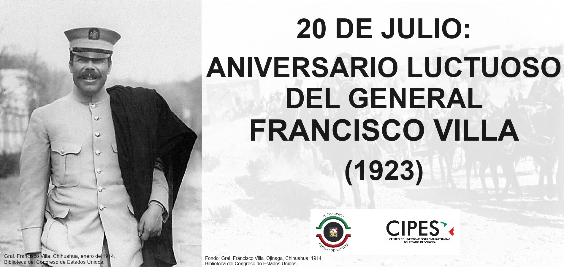 Imagen de ANIVERSARIO LUCTUOSO DEL GENERAL FRANCISCO VILLA (1923)