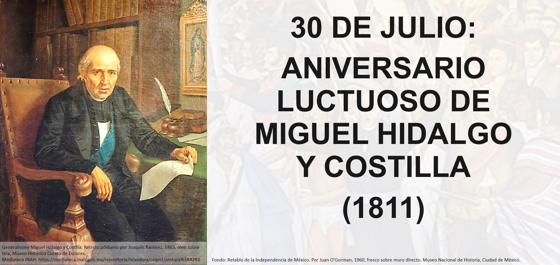 Imagen de ANIVERSARIO LUCTUOSO DE MIGUEL HIDALGO Y COSTILLA (1811)