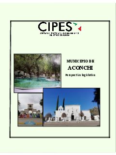 Portada de Municipio de Aconchi · Perspectiva Legislativa
