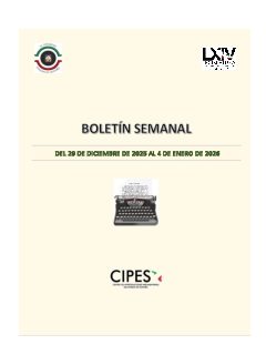 Portada de Semanario de Notas Nacionales · 29/12/2025–04/01/2026