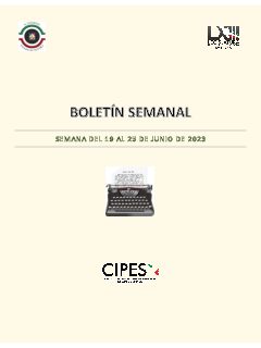 Portada de Semanario de Notas Nacionales · 19/06/2023–25/06/2023