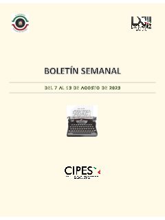 Portada de Semanario de Notas Nacionales · 07/08/2023–13/08/2023