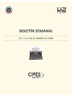 Portada de Semanario de Notas Nacionales · 14/08/2023–20/08/2023