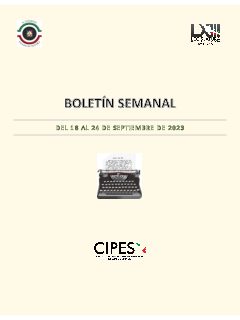 Portada de Semanario de Notas Nacionales · 18/09/2023–24/09/2023