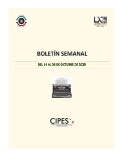 Portada de Semanario de Notas Nacionales · 14/10/2023–20/10/2023
