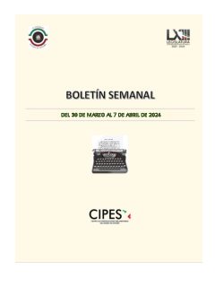 Portada de Semanario de Notas Nacionales · 30/03/2024–07/04/2024