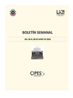 Portada de Semanario de Notas Nacionales · 20/05/2024–26/05/2024