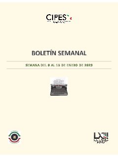Portada de Semanario de Notas Nacionales · 09/01/2023–15/01/2023