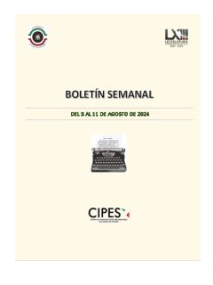 Portada de Semanario de Notas Nacionales · 05/08/2024–11/08/2024