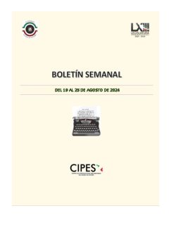 Portada de Semanario de Notas Nacionales · 19/08/2024–25/08/2024