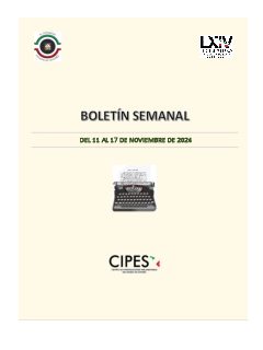 Portada de Semanario de Notas Nacionales · 11/11/2024–17/11/2024