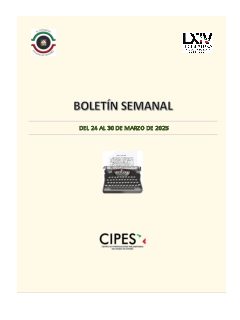 Portada de Semanario de Notas Nacionales · 24/03/2025–30/03/2025