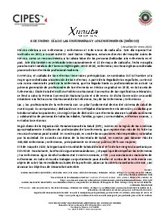 Primera página del PDF: DÍA DE LAS ENFERMERAS Y LOS ENFERMEROS (MÉXICO)