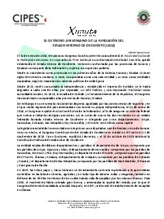 Primera página del PDF: ANIVERSARIO DE LA FUNDACIÓN DEL ESTADO INTERNO DE OCCIDENTE (1824)