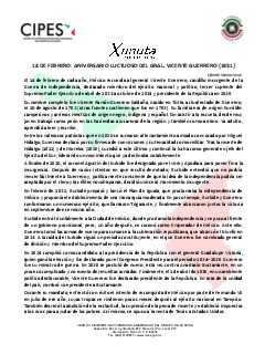 Primera página del PDF: ANIVERSARIO LUCTUOSO DEL GRAL. VICENTE GUERRERO (1831)