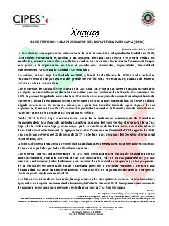 Primera página del PDF: ANIVERSARIO DE FUNDACIÓN DE LA CRUZ ROJA MEXICANA (1910)