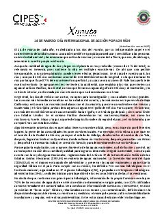Primera página del PDF: DÍA INTERNACIONAL DE ACCIÓN POR LOS RÍOS