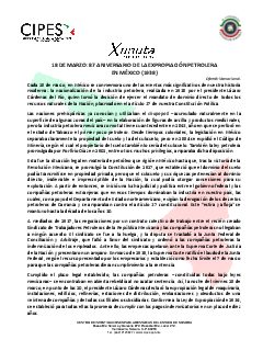 Primera página del PDF: 86 ANIVERSARIO DE LA EXPROPIACIÓN PETROLERA EN MÉXICO (1938)