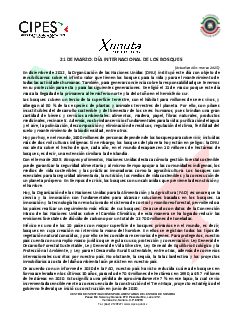 Primera página del PDF: DÍA INTERNACIONAL DE LOS BOSQUES