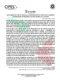 Primera página del PDF: ANIVERSARIO DE INSTALACIÓN DE LA SUPREMA CORTE DE JUSTICIA DE LA NACIÓN E INTEGRACIÓN DE LOS TRES PODERES DE LA UNIÓN