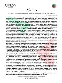Primera página del PDF: X ANIVERSARIO DEL INE