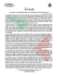 Primera página del PDF: DÍA INTERNACIONAL DE LAS NIÑAS Y LOS NIÑOS EN SITUACIÓN DE CALLE