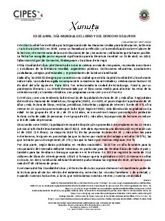 Primera página del PDF: DÍA MUNDIAL DEL LIBRO Y DEL DERECHO DE AUTOR