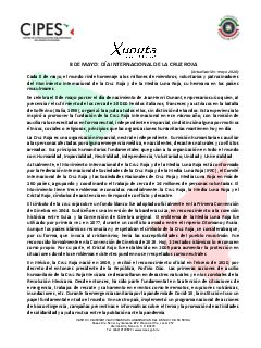 Primera página del PDF: DÍA INTERNACIONAL DE LA CRUZ ROJA Y LA MEDIA LUNA ROJA