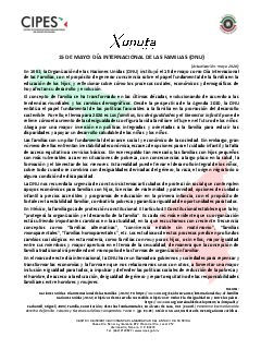 Primera página del PDF: DÍA INTERNACIONAL DE LAS FAMILIAS