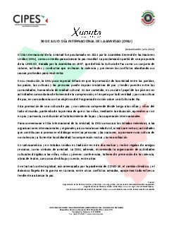 Primera página del PDF: DÍA INTERNACIONAL DE LA AMISTAD