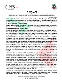 Primera página del PDF: ANIVERSARIO LUCTUOSO DE MIGUEL HIDALGO Y COSTILLA (1811)