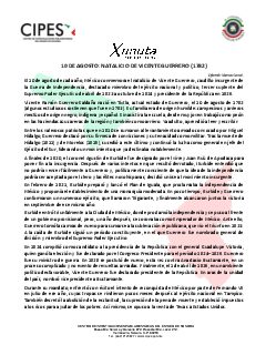 Primera página del PDF: NATALICIO DE VICENTE GUERRERO (1782)