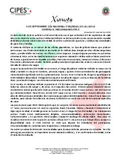 Primera página del PDF: DÍA NACIONAL Y MUNDIAL DE LA LUCHA
CONTRA EL MIELOMA MÚLTIPLE