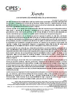 Primera página del PDF: DÍA INTERNACIONAL DE LA NO VIOLENCIA