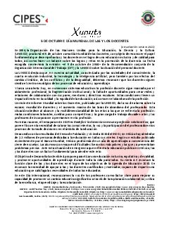 Primera página del PDF: DÍA MUNDIAL DE LOS DOCENTES