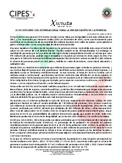 Primera página del PDF: DÍA INT. PARA LA ERRADICACIÓN DE LA POBREZA