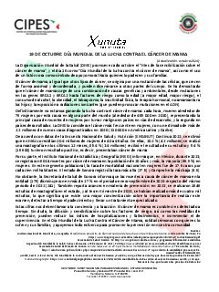 Primera página del PDF: DÍA MUNDIAL DE LA LUCHA CONTRA EL CÁNCER DE MAMA