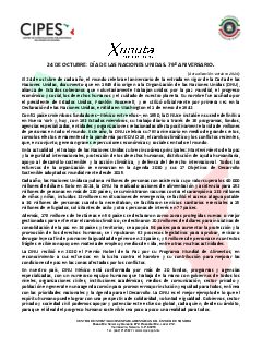 Primera página del PDF: DÍA DE LAS NACIONES UNIDAS. 79 ANIVERSARIO