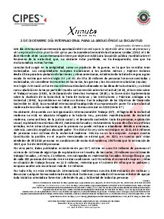 Primera página del PDF: DÍA INTERNACIONAL PARA LA ABOLICIÓN DE LA ESCLAVITUD