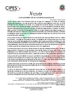Primera página del PDF: DÍA DE LA VIRGEN DE GUADALUPE